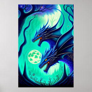 Póster Dragones míticos