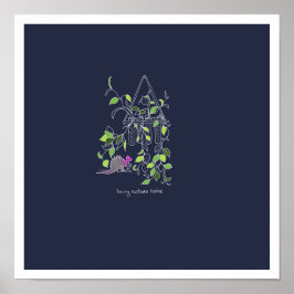 Póster Dragones y Naturaleza