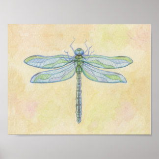 Póster Dragonfly art print