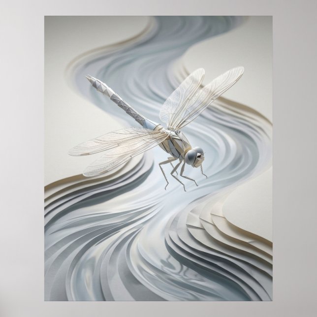 Póster Dragonfly is a stream in the Origami series that i (Frente)