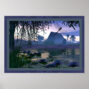Póster Dragonfly Pond De Michelle Wilder