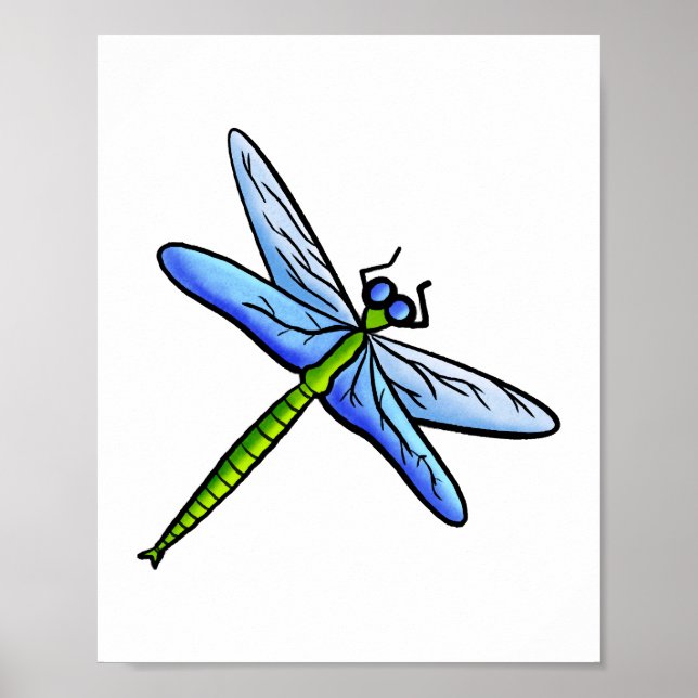 Póster Dragonismo azul (Frente)