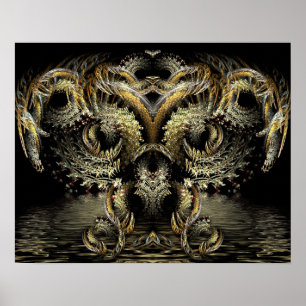 Póster DragónOwl Fractal