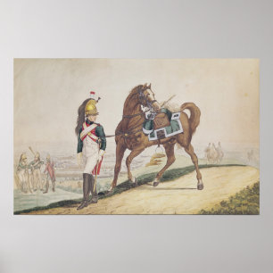 Póster Dragoons del ejército imperial francés