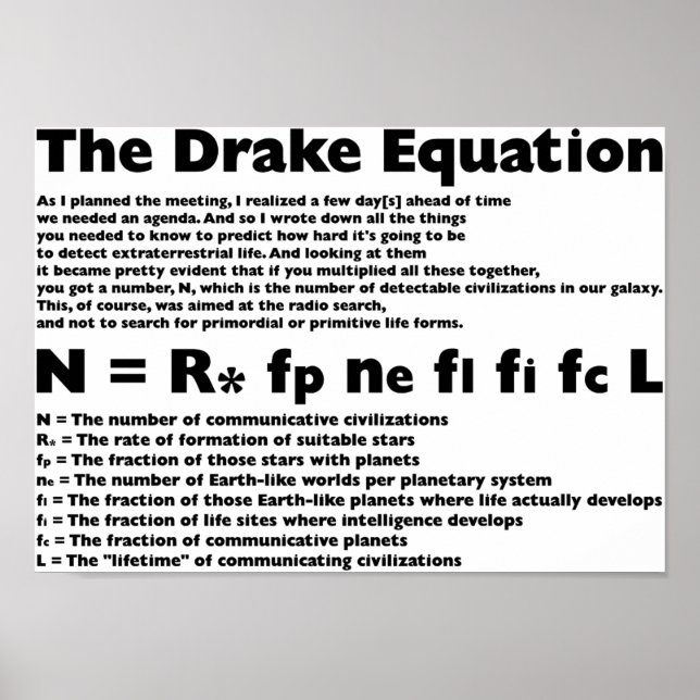 Póster Drake_Equation (Frente)