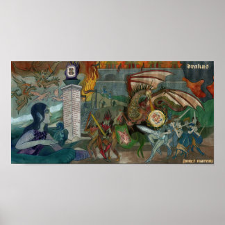 Póster Drakus Battle Poster
