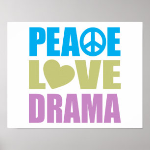 Póster Drama de amor de paz