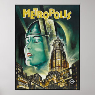 Póster Drama de ciencia ficción METROPOLIS Fritz Lang de
