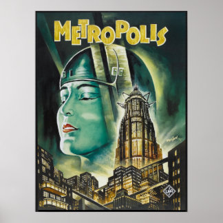 Póster Drama de ciencia ficción METROPOLIS Fritz Lang de