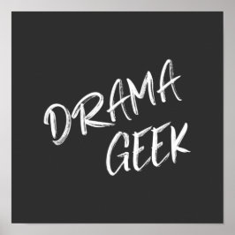 Póster Drama Geek Theater Amantes Cita Blanco Negro