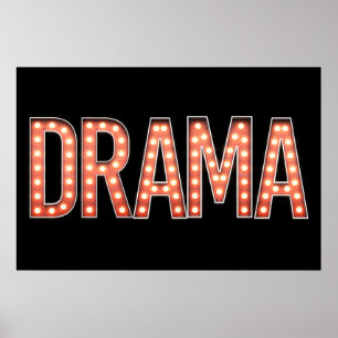 Póster DRAMA Marquee Lights