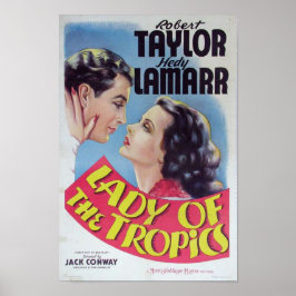 Póster Drama romántico: La dama de los trópicos de Hedy L