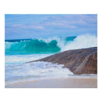 Dramáticas olas gigantes rompen foto del paisaje m