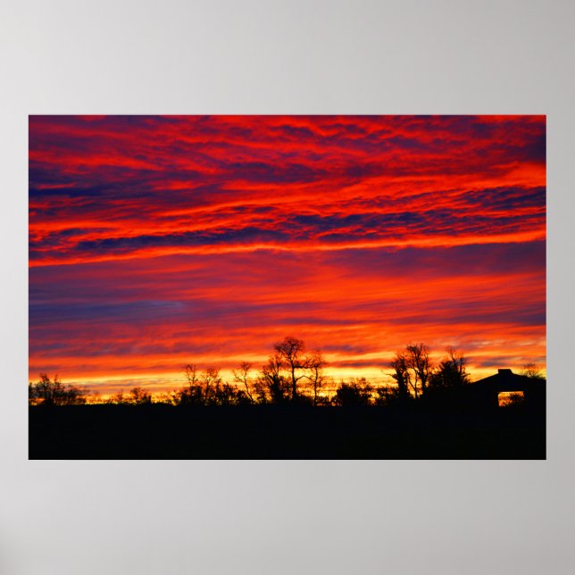 Póster Dramático amanecer en Francia (Frente)