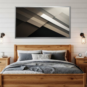 Póster Dramático Blanco y Negro Arquitectónico