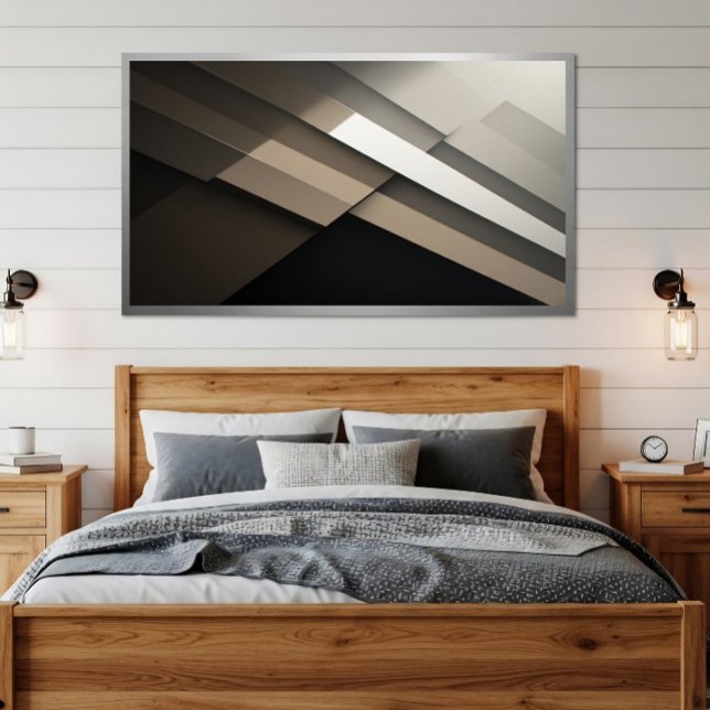 Póster Dramático Blanco y Negro Arquitectónico (Subido por el creador)