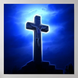 Póster Dramático Jesús Crucifixión