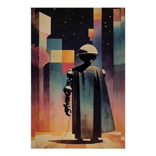 Póster Dramático liderazgo del futuro (Anverso)