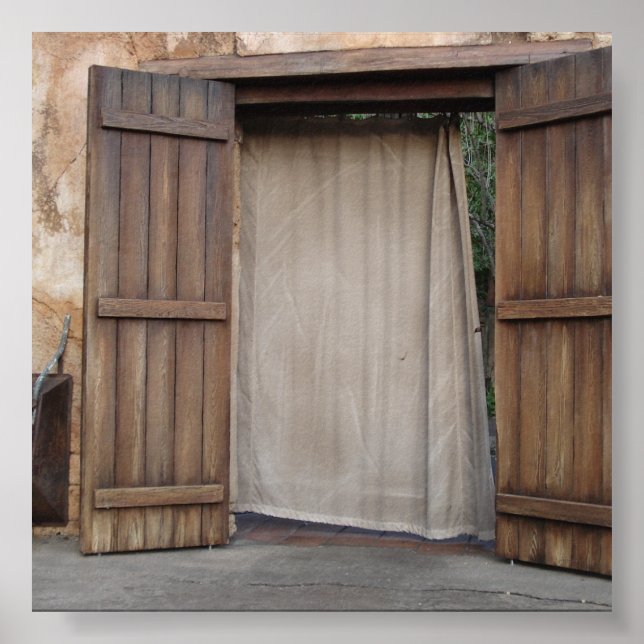 Póster Drape de puerta (Frente)