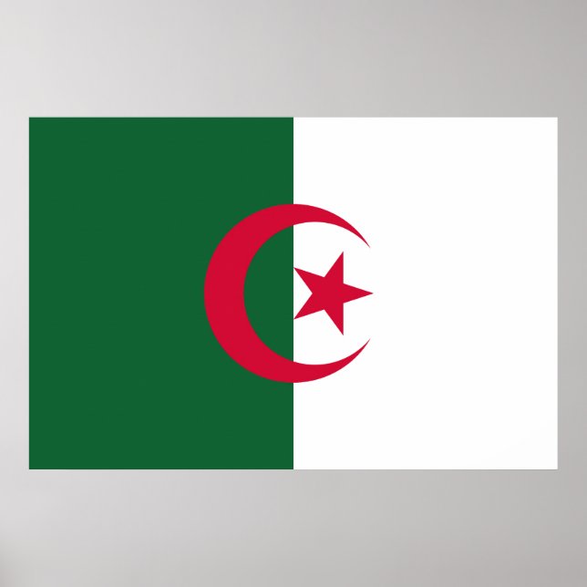 Póster Drapeau Algérie (Frente)