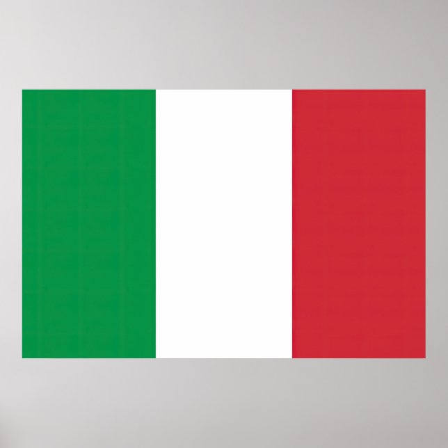 Póster Drapeau Italie Tricolore (Frente)
