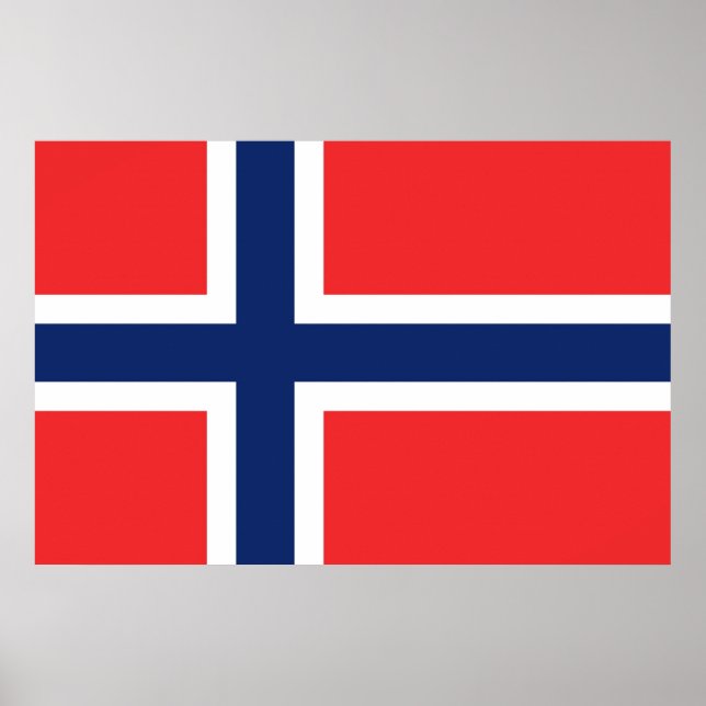 Póster Drapeau Norvège (Frente)