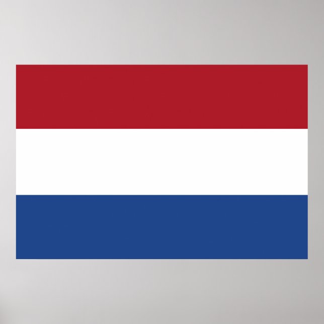 Póster Drapeau Pays-Bas tricolore (Frente)