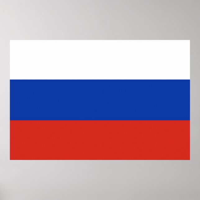 Póster Drapeau Russie tricolore  (Frente)