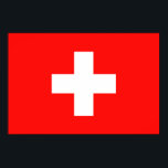 Póster Drapeau Suisse<br><div class="desc">Drapeau de la Suisse: "Unus pro omnibus,  omnes pro uno" → Un pour tous,  tous pour un!</div>