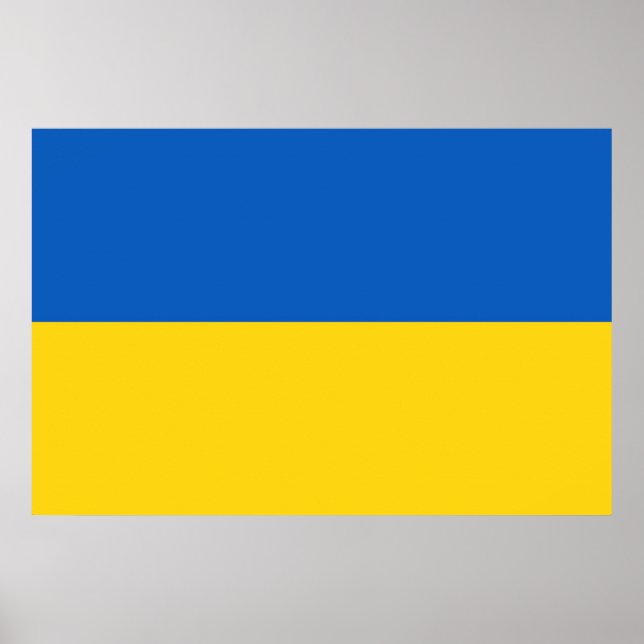 Póster Drapeau Ukraine (Frente)
