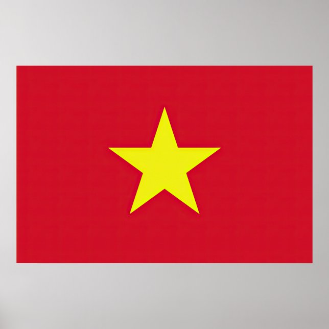 Póster Drapeau Vietnam (Frente)