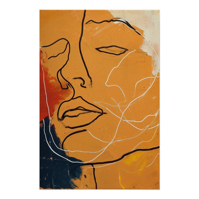 Póster drawn man (Anverso)