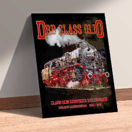 Póster DRB Class 01.10 Steam Train. Deutsche Reichsbahn