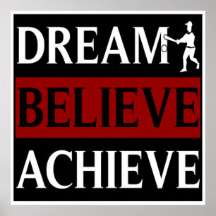 Póster Dream Believe Achive Baseball