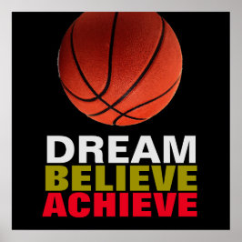 Póster Dream Believe Loeve Poster de Baloncesto