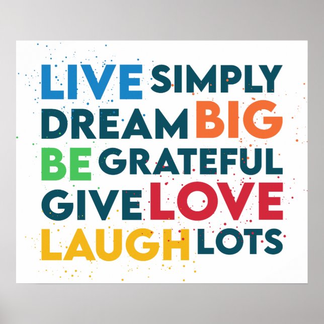 Póster Dream Big (Frente)