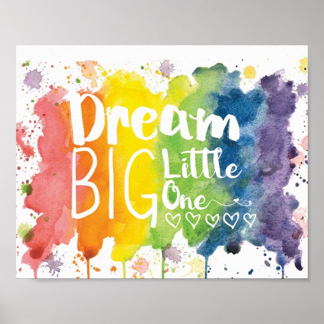 Póster Dream Big Little One - arco iris (Frente)