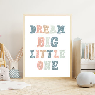 Póster Dream Big Little One - aula educativa