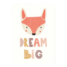Dream Big | pequeño y bonito zorro