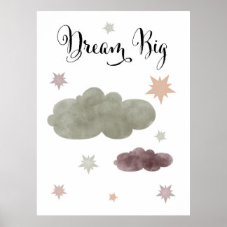Póster Dream Big Poster