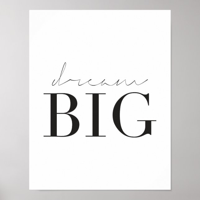 Póster Dream Big Poster (Frente)