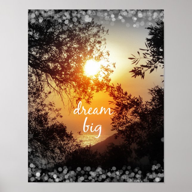 Póster Dream Big Quote Poster (Frente)