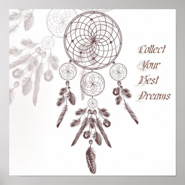 Póster Dream Catcher and Quote Poster (Frente)