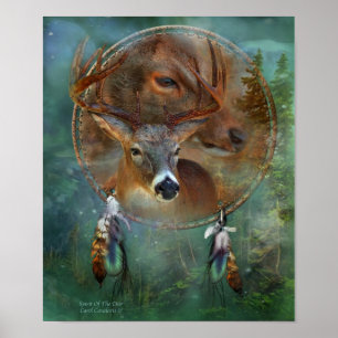 Póster Dream Catcher Series-Spirit of the Deer Poster