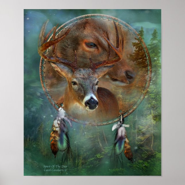 Póster Dream Catcher Series-Spirit of the Deer Poster (Frente)