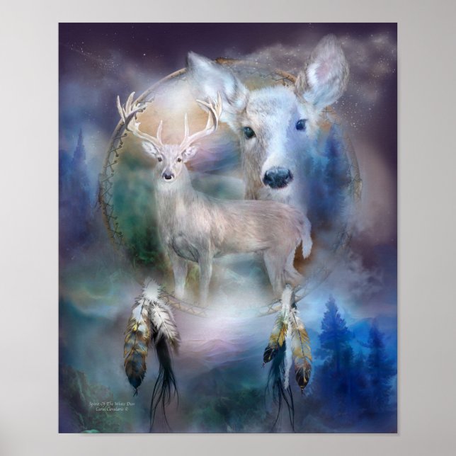 Póster Dream Catcher Series-Spirit Of The White Deer (Frente)