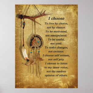 Póster Dream-Catcher, "Yo elijo" motivación