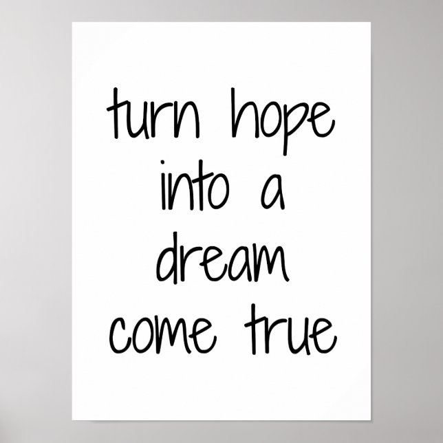 Póster Dream Come True Poster (Frente)