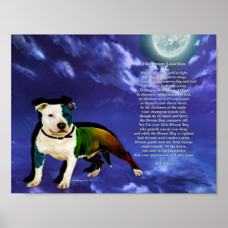 Póster Dream Dog Poster (Pitbull)