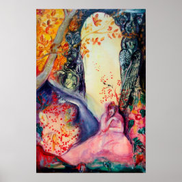 Póster DREAM GOLDEN / Jardín Zen de Meditación Yoga